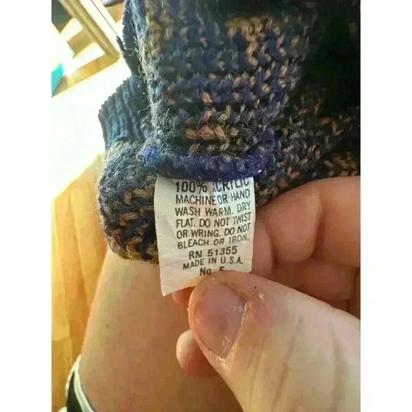 Vintage Grandpa Granola Girl oversized sweater fall gorpcore | SIZE S/M - Picture 3 of 7